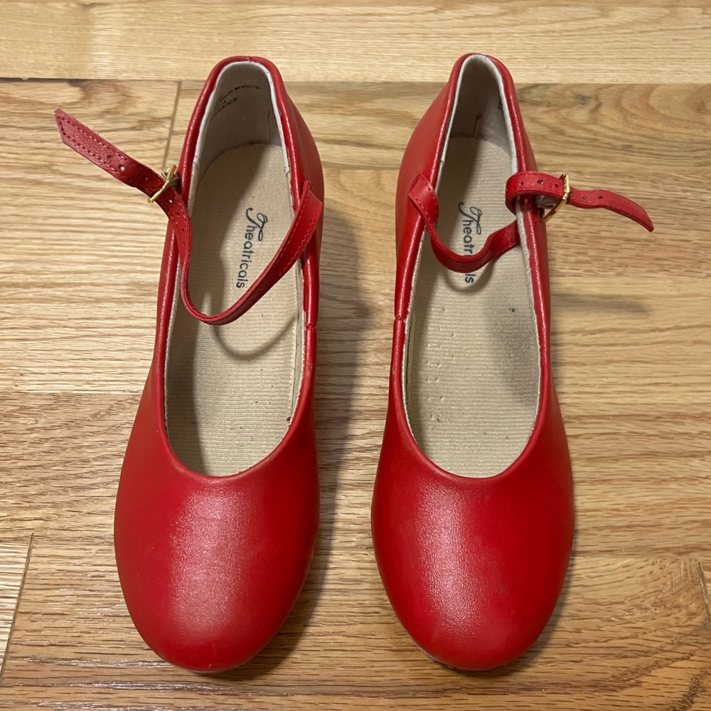 Theatrical Character Shoes Painted Red Size 7